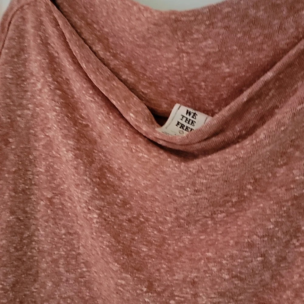 New! Heathered cotton free people Top Burnt orange - Picture 5 of 7